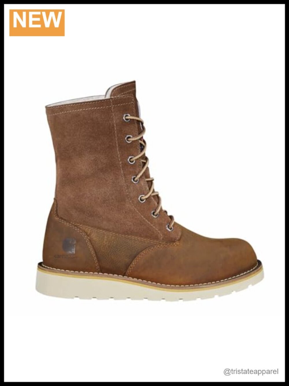 Women's Waterproof Sherpa Lined Lace Up Winter Wedge Boot